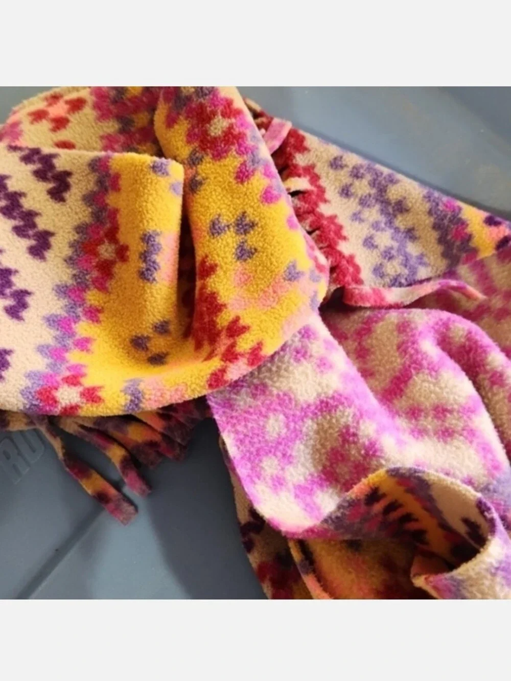 NWOT St. John's Bay Scarf Fuschia Purple Pink Gold
